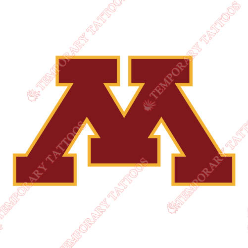 Minnesota Golden Gophers Customize Temporary Tattoos Stickers NO.5096